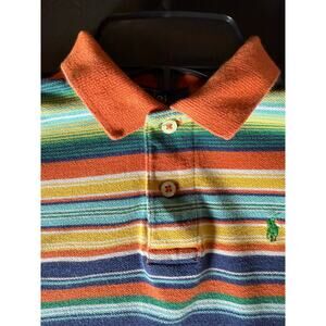 Ralph Lauren Shirt Youth 6 Short Sleeved Vintage Striped Collard Shirt